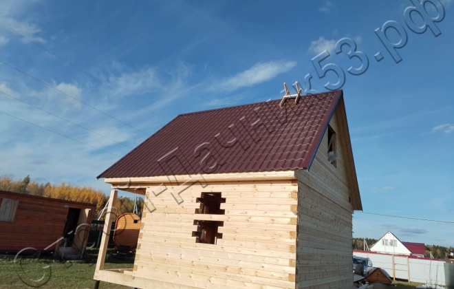 3 Брусовой дом  К-4, 6х6м, 63М², Московская область, Клинский район, КП Аквамарин (4)